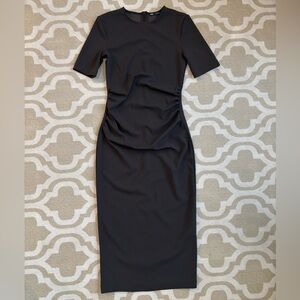 Zara Classic Kaki Midi Dress